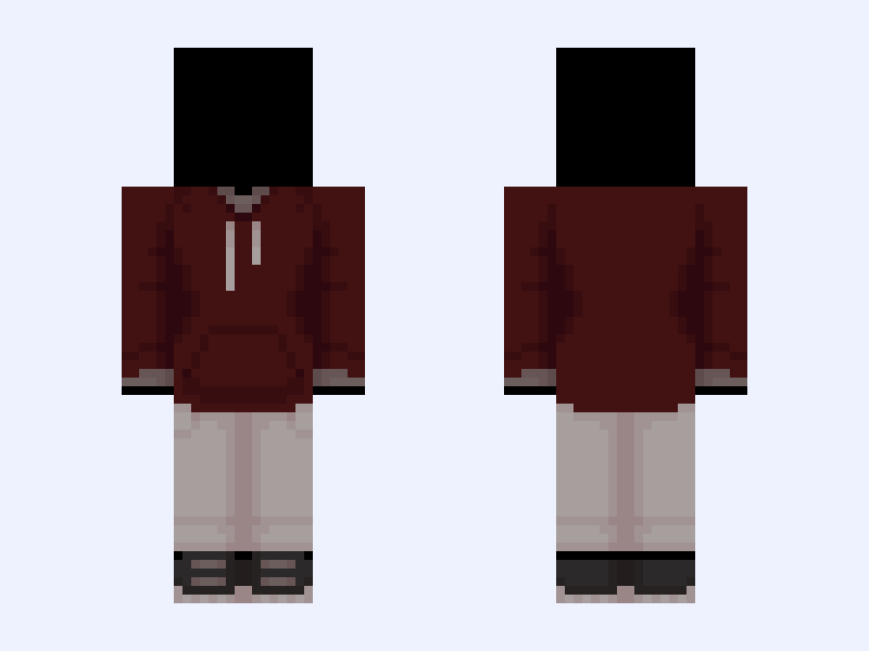 V3 (Base) 💔Heartbreak💔 Minecraft skin, slim model, front and back view