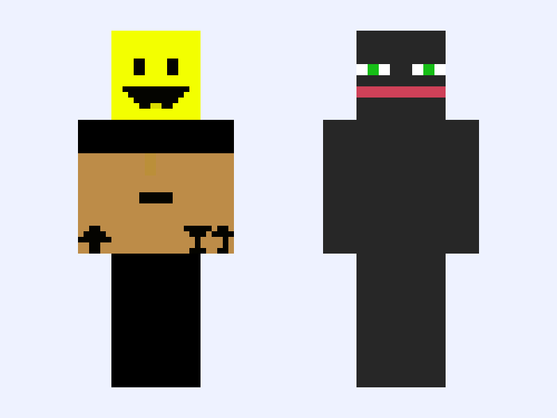 Verity Meeting ThatMob Minecraft skin, slim model, front and back view