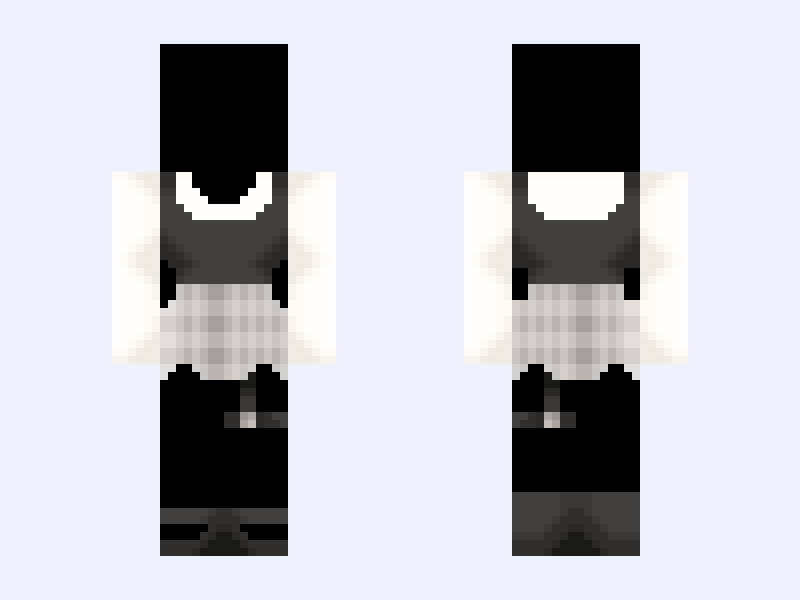 vintage heart base🪦🤍 Minecraft skin, slim model, front and back view