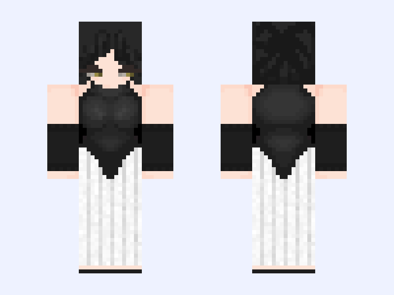 yorozu (jujutsu kaisen) 🪷 Minecraft skin, classic model, front and back view