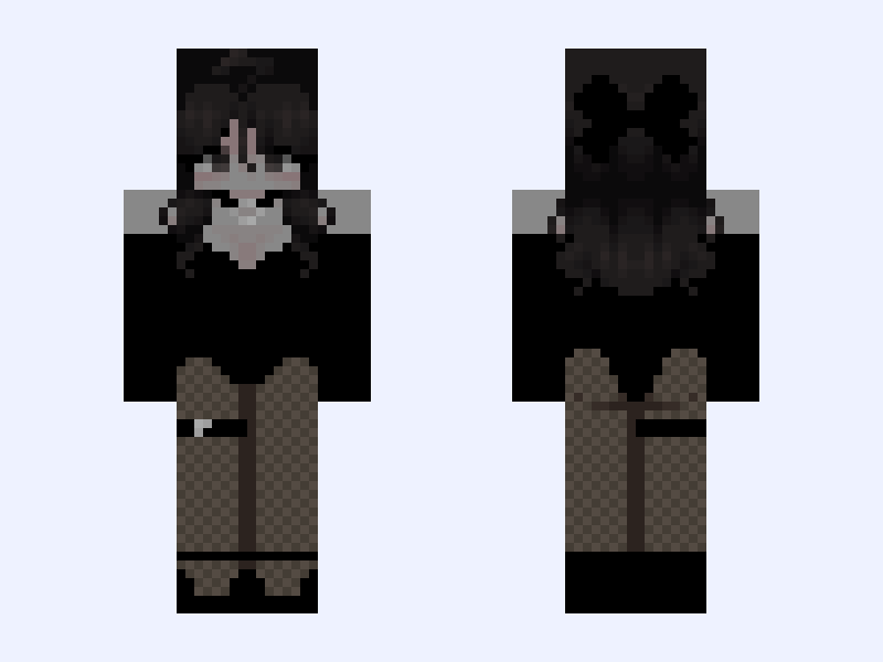 zai Minecraft skin, slim model, front and back view